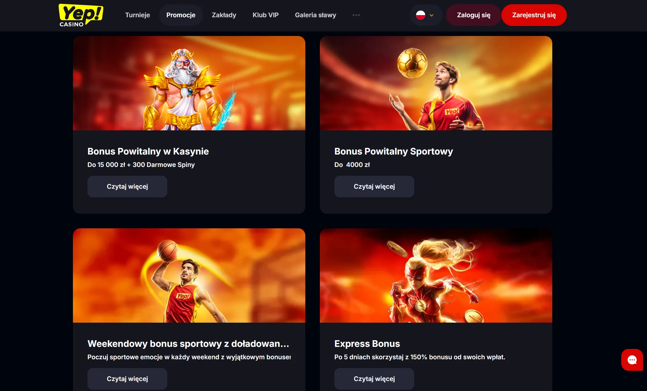 Warunki obrotu i limity bonusów dla Yep Casino no deposit bonus codes