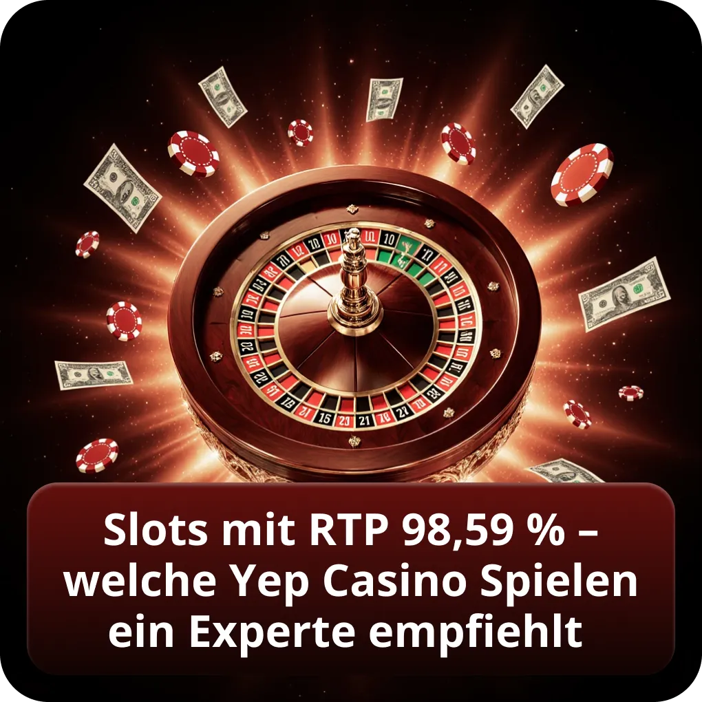 Slots mit RTP 98,59 % – welche Yep Casino Spielen ein Experte empfiehlt