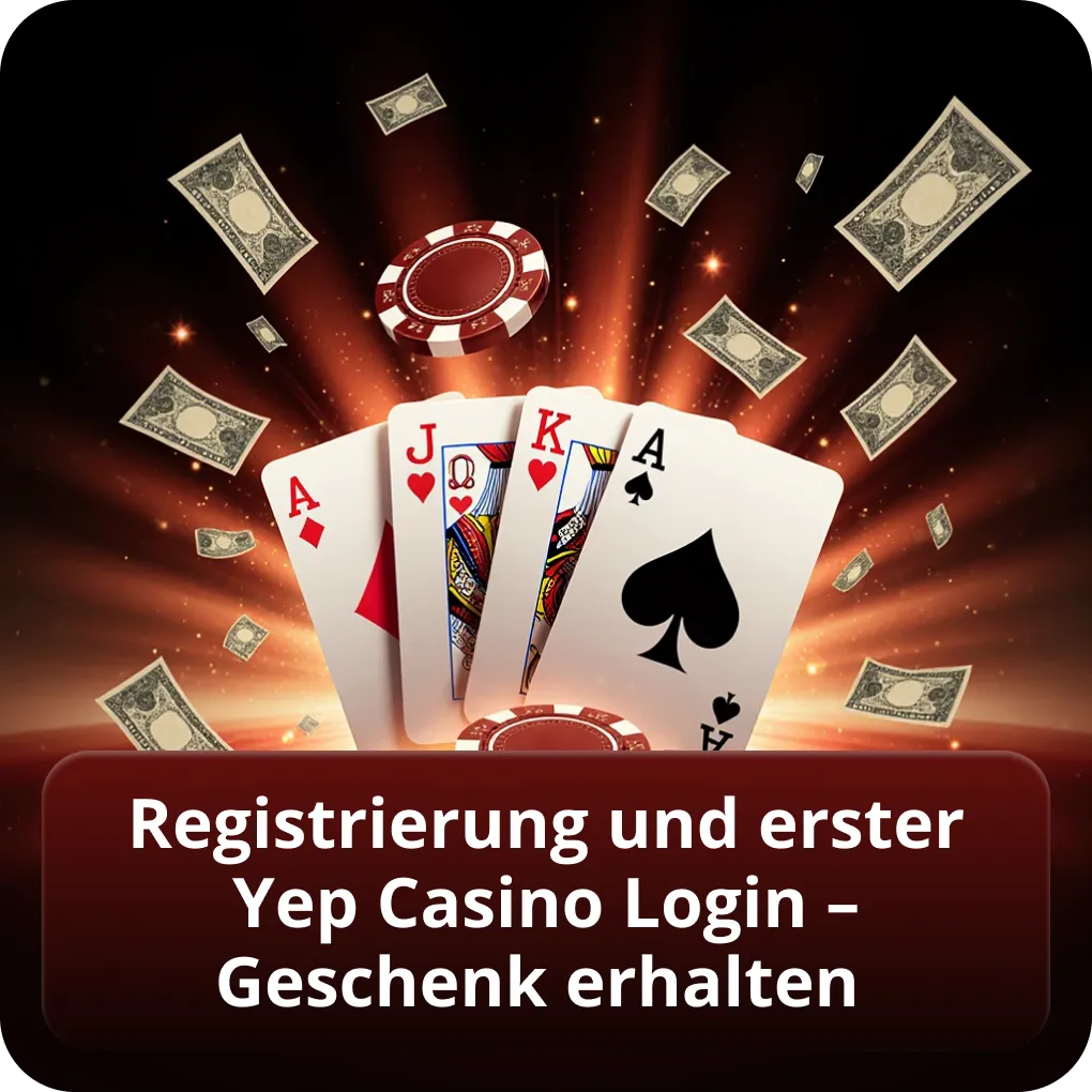 Registrierung und erster Yep Casino Login – Geschenk erhalten