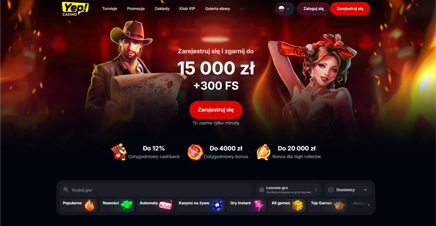 Aplikacja mobilna Yep Casino